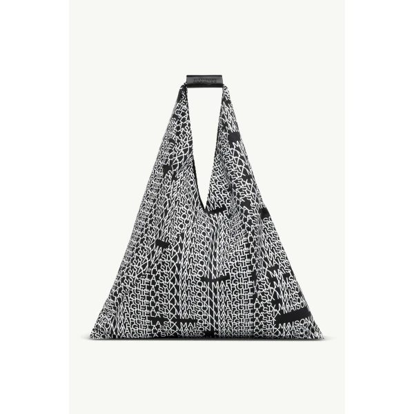 MM6 Maison Margiela Japanese Bag Classic Medium in Black and White, view 2 | Totes & Top-Handle Bags | Luxury Shoes 