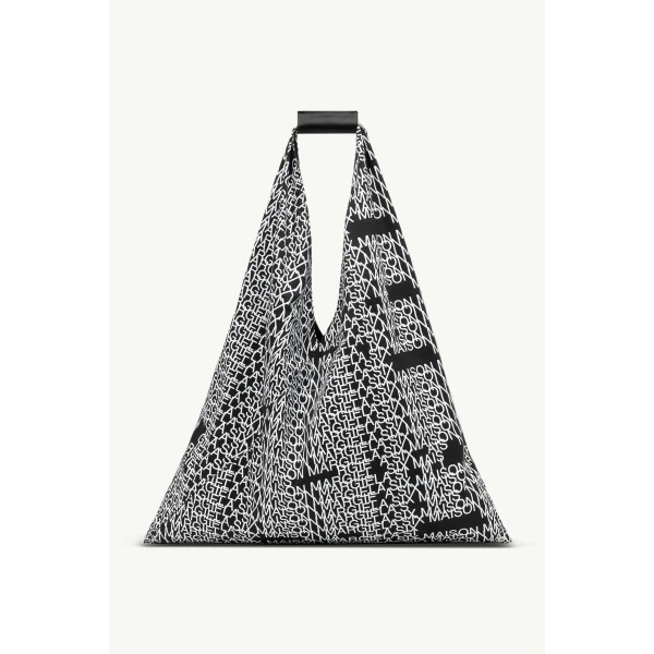 MM6 Maison Margiela Japanese Bag Classic Medium in Black and White, view 4 | Totes & Top-Handle Bags | Luxury Shoes 