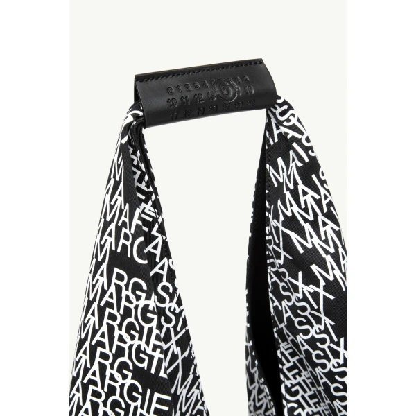 MM6 Maison Margiela Japanese Bag Classic Medium in Black and White, view 5 | Totes & Top-Handle Bags | Luxury Shoes 