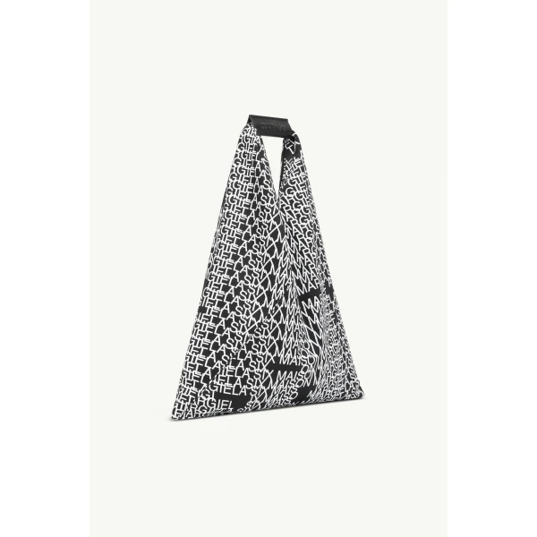 MM6 Maison Margiela Japanese Bag Classic Small in Black and White, view 3 | Totes & Top-Handle Bags | Luxury Shoes 