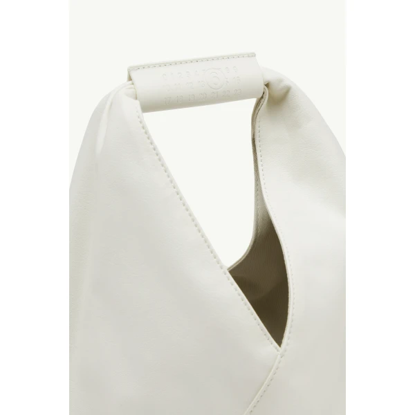 MM6 Maison Margiela Japanese Bag Classic Small in White, view 5 | Totes & Top-Handle Bags | Luxury Shoes 