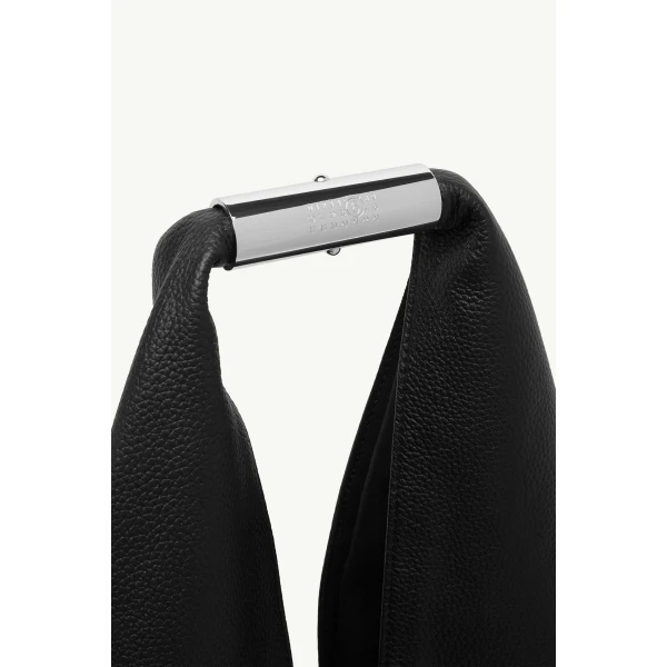 MM6 Maison Margiela Japanese Bag Jewel Handle Classic in Black, view 5 | Totes & Top-Handle Bags | Luxury Shoes 