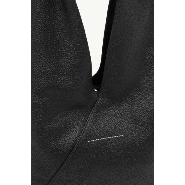 MM6 Maison Margiela Japanese Bag Jewel Handle Classic in Black, view 6 | Totes & Top-Handle Bags | Luxury Shoes 