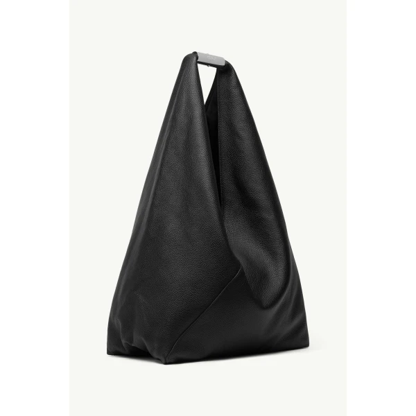MM6 Maison Margiela Japanese Bag Jewel Handle Large in Black, view 3 | Totes & Top-Handle Bags | Luxury Shoes 