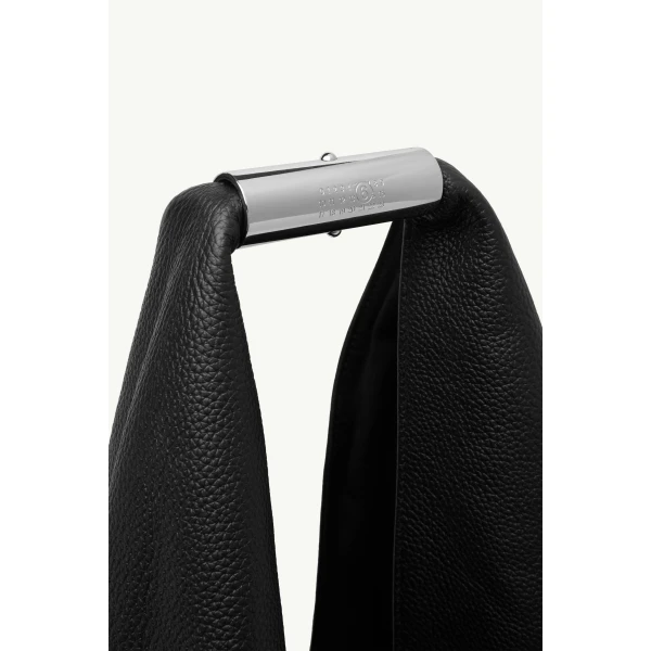 MM6 Maison Margiela Japanese Bag Jewel Handle Large in Black, view 5 | Totes & Top-Handle Bags | Luxury Shoes 