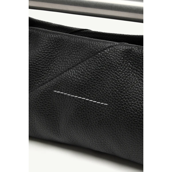MM6 Maison Margiela Japanese Bag Jewel Handle in Black, view 6 | Totes & Top-Handle Bags | Luxury Shoes 