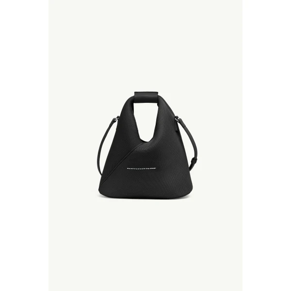 MM6 Maison Margiela Japanese Mesh Crossbody Bag in Black, view 4 | Shoulder & Crossbody Bags | Luxury Shoes 