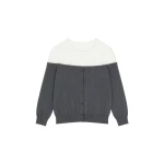 MM6 Maison Margiela Knit Cardigan in Dark Grey | Cardigan | Luxury Shoes 