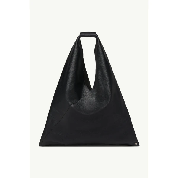 MM6 Maison Margiela Leather Japanese Bag Classic Medium in Black, view 2 | Totes & Top-Handle Bags | Luxury Shoes 