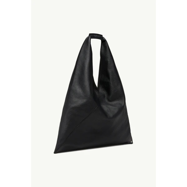 MM6 Maison Margiela Leather Japanese Bag Classic Medium in Black, view 3 | Totes & Top-Handle Bags | Luxury Shoes 