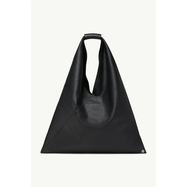 MM6 Maison Margiela Leather Japanese Bag Classic Medium in Black, view 4 | Totes & Top-Handle Bags | Luxury Shoes 