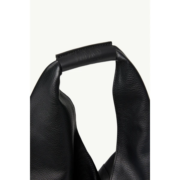 MM6 Maison Margiela Leather Japanese Bag Classic Medium in Black, view 6 | Totes & Top-Handle Bags | Luxury Shoes 