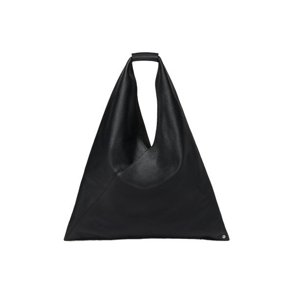MM6 Maison Margiela Leather Japanese Bag Classic Medium in Black | Totes & Top-Handle Bags | Luxury Shoes 