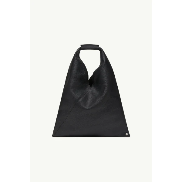 MM6 Maison Margiela Leather Japanese Bag Classic Small in Black, view 2 | Totes & Top-Handle Bags | Luxury Shoes 