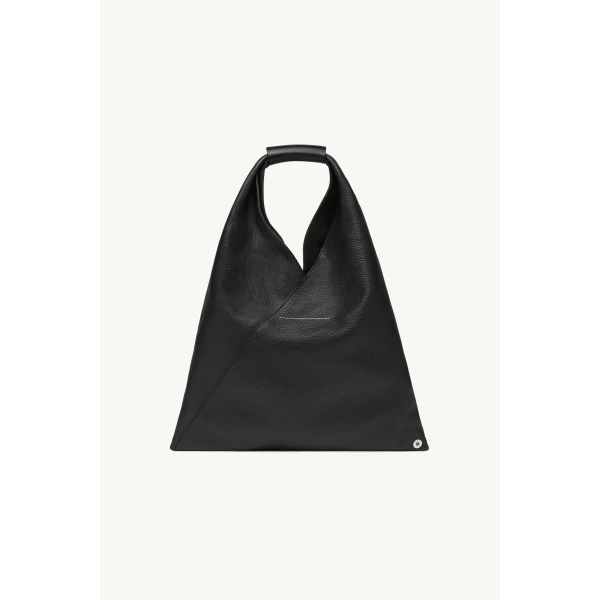 MM6 Maison Margiela Leather Japanese Bag Classic Small in Black, view 4 | Totes & Top-Handle Bags | Luxury Shoes 