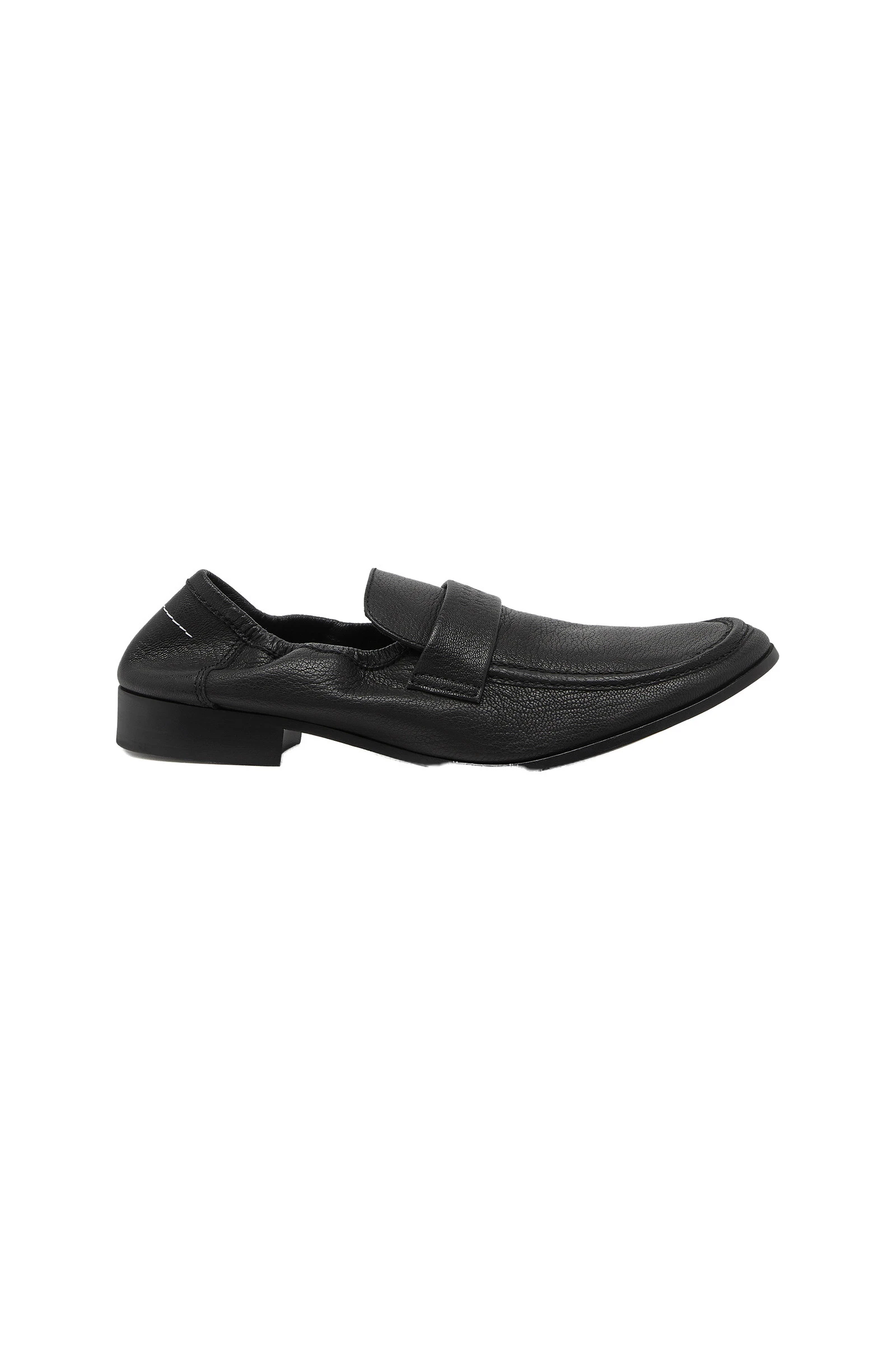 MM6 Maison Margiela Leather Swing Toe Loafers in Black MM6 Maison Margiela Leather Swing Toe Loafers in Black | Loafers | Luxury Shoes