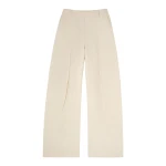 MM6 Maison Margiela Light Cotton Twill Wide-Leg Trousers in Ecru MM6 Maison Margiela Light Cotton Twill Wide-Leg Trousers in Ecru | Wide leg pants | Luxury Shoes