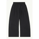 MM6 Maison Margiela Logo-Embroidered Nylon Drawstring Trousers in Black | Sweatpants | Luxury Shoes 