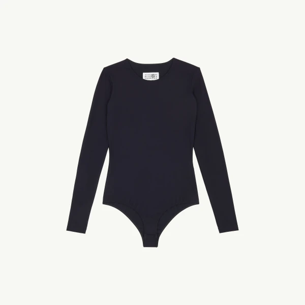 Lycra Jersey Bodysuit in Black