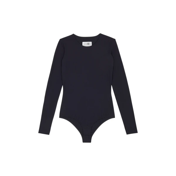 MM6 Maison Margiela Lycra Jersey Bodysuit in Black | Bodysuit | Luxury Shoes 
