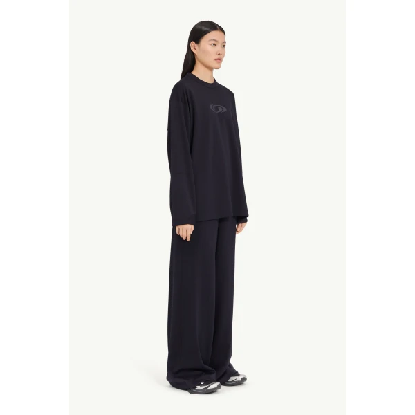 MM6 Maison Margiela MM6 x Salomon Long-Sleeve Top in Black, view 3 | Long Sleeve | Luxury Shoes 