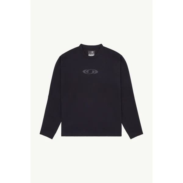 MM6 Maison Margiela MM6 x Salomon Long-Sleeve Top in Black, view 6 | Long Sleeve | Luxury Shoes 