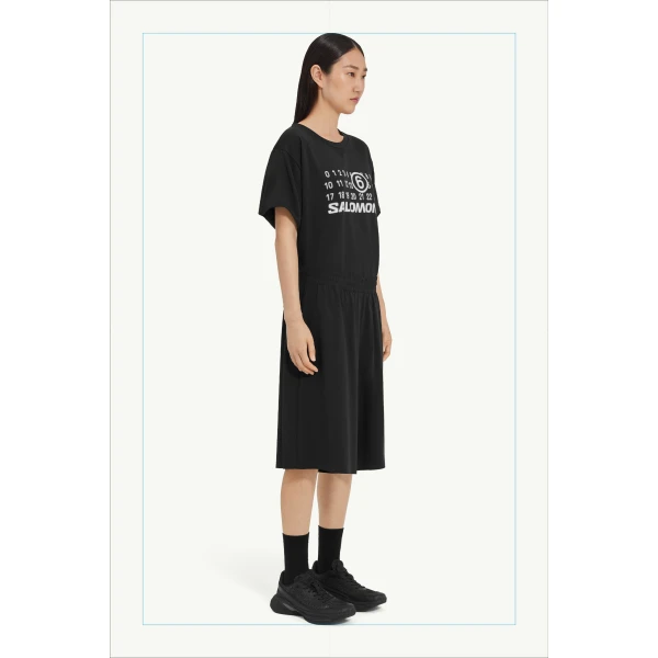MM6 Maison Margiela MM6 x Salomon Running Shorts in Black, view 3 | Shorts | Luxury Shoes 