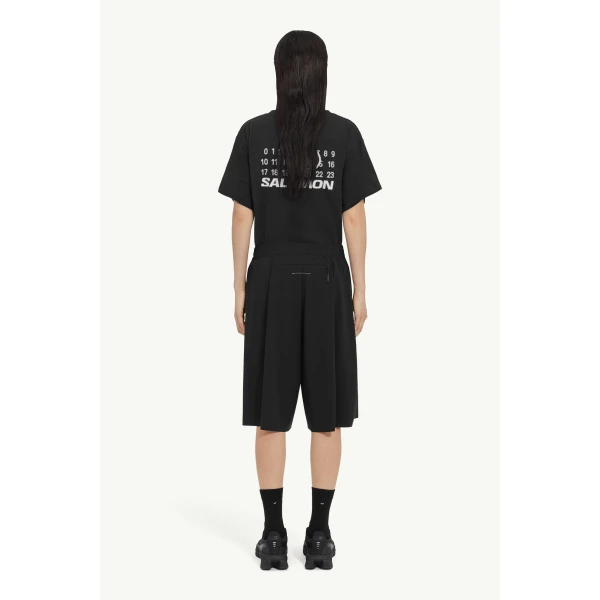 MM6 Maison Margiela MM6 x Salomon Running Shorts in Black, view 4 | Shorts | Luxury Shoes 