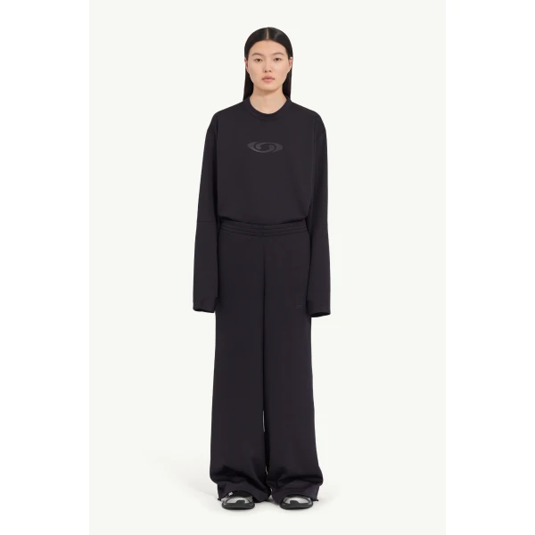 MM6 Maison Margiela MM6 x Salomon Trousers in Black, view 2 | Tailored pants | Luxury Shoes 