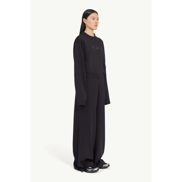 MM6 Maison Margiela MM6 x Salomon Trousers in Black, view 3 | Tailored pants | Luxury Shoes 