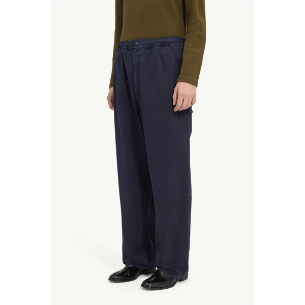 MM6 Maison Margiela Mannequin Label Wool Blend Pleated Trousers in Anthracite, view 5 | Tailored pants | Luxury Shoes 