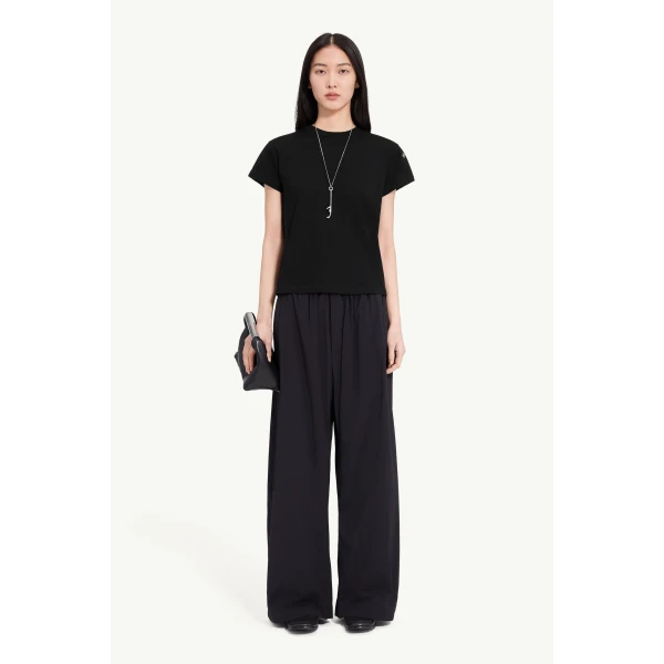 MM6 Maison Margiela Mannequin-Print Cotton Jersey T-Shirt in Black, view 2 | T-shirts | Luxury Shoes 