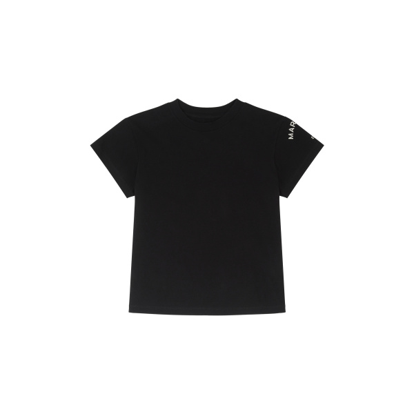 MM6 Maison Margiela Mannequin-Print Cotton Jersey T-Shirt in Black | T-shirts | Luxury Shoes 