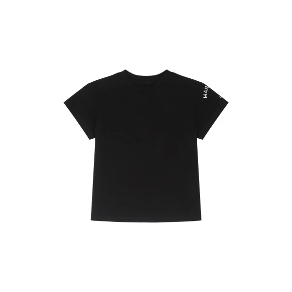 MM6 Maison Margiela Mannequin-Print Cotton Jersey T-Shirt in Black | T-shirts | Luxury Shoes 