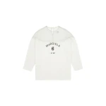MM6 Maison Margiela Mannequin Print Jersey Top in White | T-shirts | Luxury Shoes 