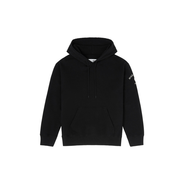 MM6 Maison Margiela Mannequin-Print Sweatshirt in Black | Hoodies | Luxury Shoes 