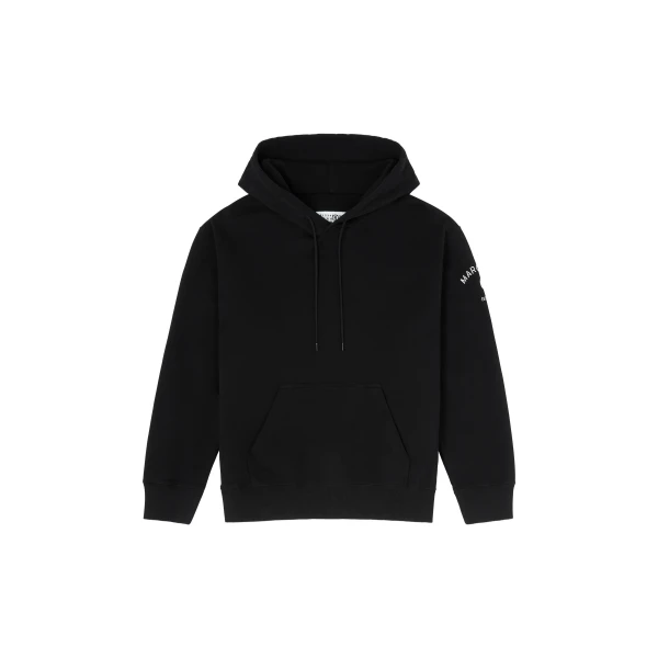 MM6 Maison Margiela Mannequin-Print Sweatshirt in Black | Hoodies | Luxury Shoes 