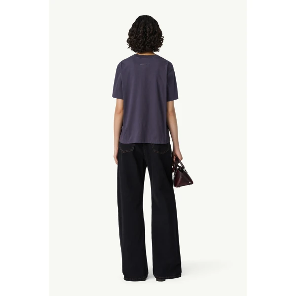 MM6 Maison Margiela Mannequin Print T-Shirt in Blue, view 4 | T-shirts | Luxury Shoes 