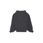 MM6 Maison Margiela Merino Wool Knitted Dress in Dark Grey | Mini Dresses | Luxury Shoes 