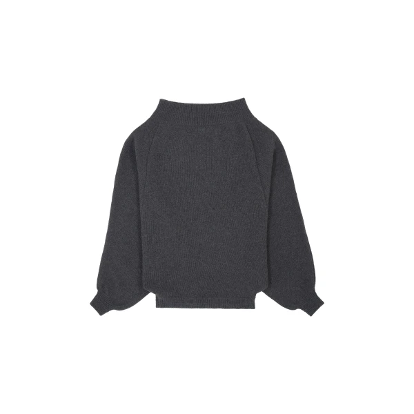 MM6 Maison Margiela Merino Wool Knitted Dress in Dark Grey | Mini Dresses | Luxury Shoes 