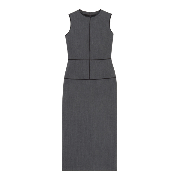 MM6 Maison Margiela Midi Dress in Dark Grey | Maxi Dresses | Luxury Shoes 