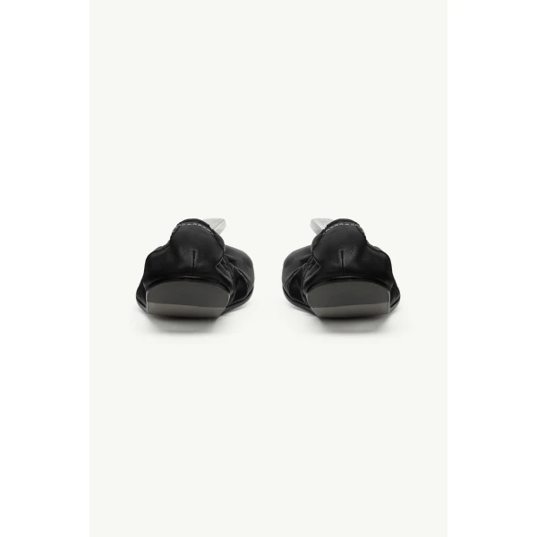 MM6 Maison Margiela Numeric Anatomic Ballerina in Black, view 4 | Flats | Luxury Shoes 