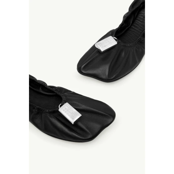 MM6 Maison Margiela Numeric Anatomic Ballerina in Black, view 5 | Flats | Luxury Shoes 