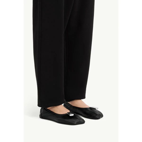 MM6 Maison Margiela Numeric Anatomic Ballerina in Black, view 6 | Flats | Luxury Shoes 