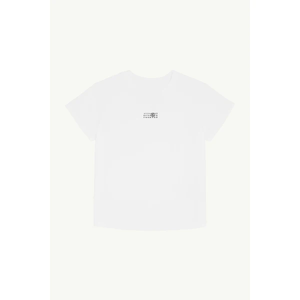 MM6 Maison Margiela Numeric Cotton Jersey T-Shirt in White, view 6 | T-shirts | Luxury Shoes 
