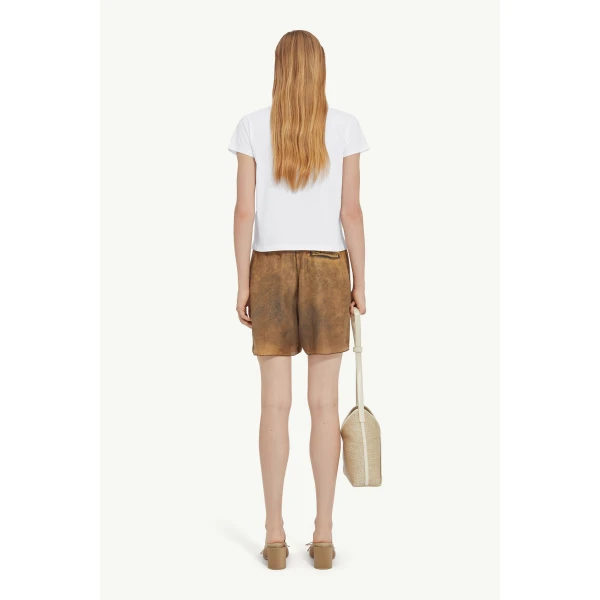 MM6 Maison Margiela Numeric Cotton T-Shirt in White, view 4 | T-shirts | Luxury Shoes 
