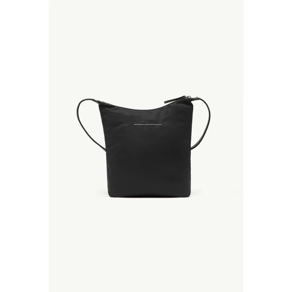 MM6 Maison Margiela Numeric Vertical Crossbody Bag in Black, view 4 | Shoulder & Crossbody Bags | Luxury Shoes 