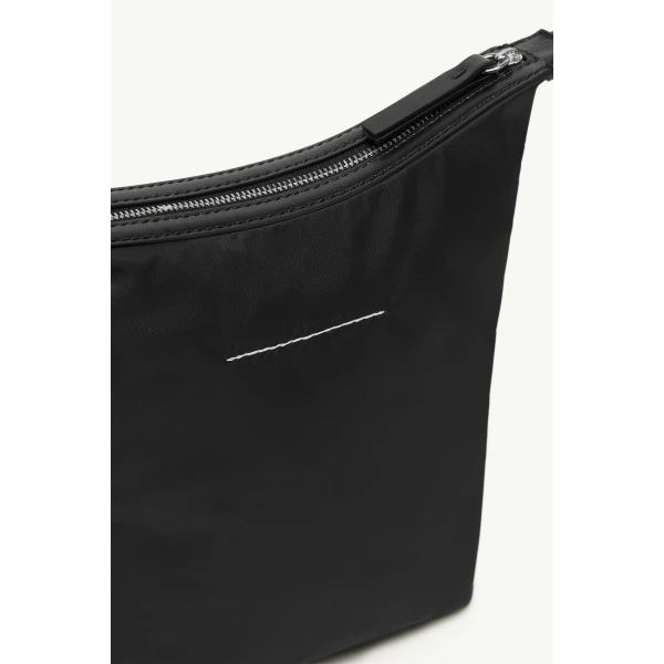 MM6 Maison Margiela Numeric Vertical Crossbody Bag in Black, view 6 | Shoulder & Crossbody Bags | Luxury Shoes 