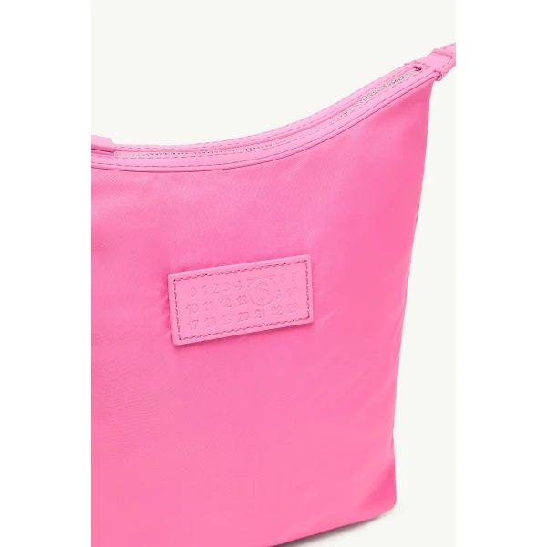 MM6 Maison Margiela Numeric Vertical Crossbody Bag in Fuchsia, view 5 | Shoulder & Crossbody Bags | Luxury Shoes 