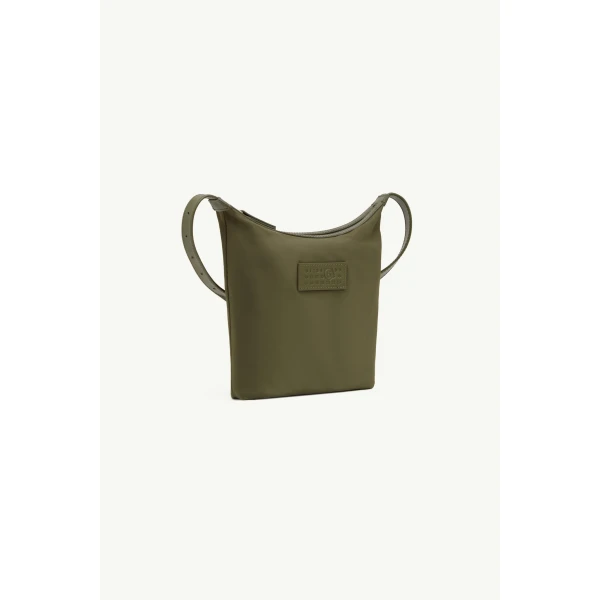 MM6 Maison Margiela Numeric Vertical Crossbody Bag in Khaki, view 3 | Shoulder & Crossbody Bags | Luxury Shoes 